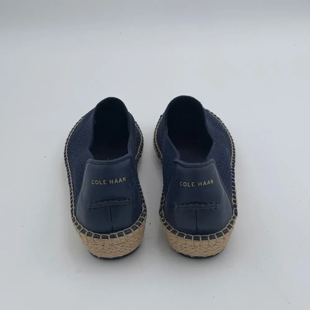 Cole Haan Navy Espadrille Slip-On Shoes size 8.5 nautical - Picture 6 of 11